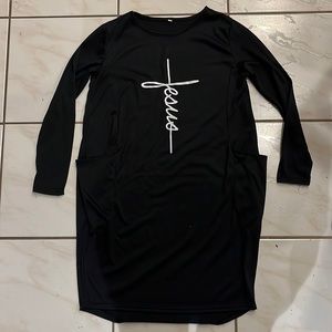 Dress with Pockets Jesus Cross Christian Women’s